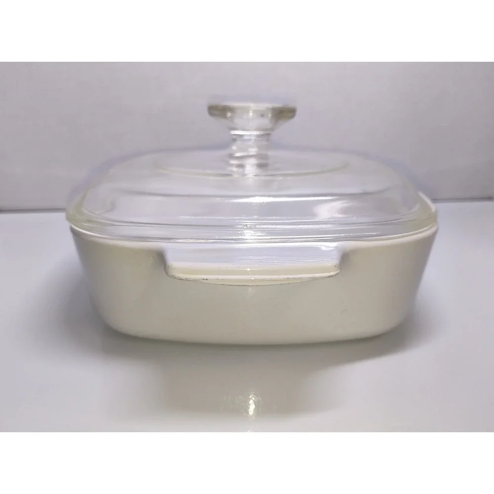 Corning Ware Country Cornflower UV Glow Pyrex Corelle 1 Qt Square Casserole Dish
